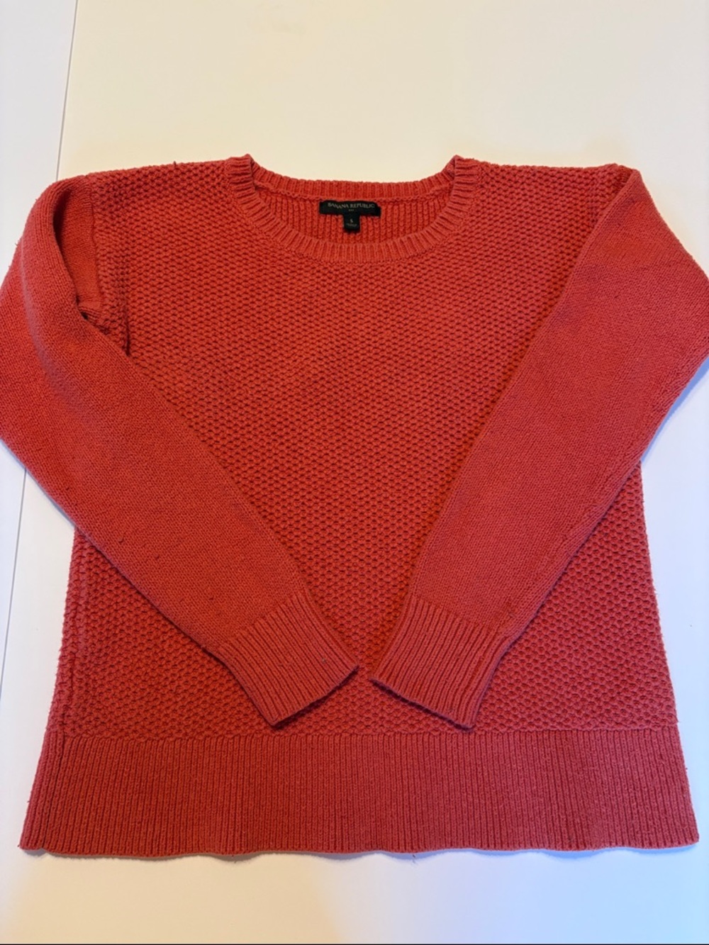 Banana Republic Coral Crewneck Knit Sweater